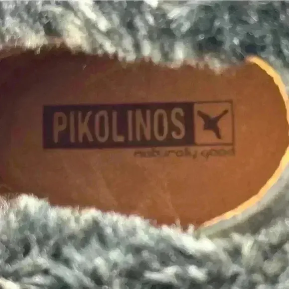 Pikolinos Leather Chelsea Boots Zip Up Faux Fur Trim In Black NWOT