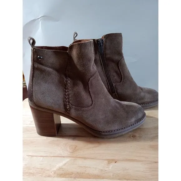 Pikolinos, Pompeya Ankle Boots Block Heeled Suede 39/8