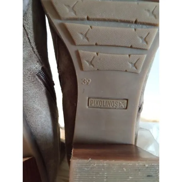 Pikolinos, Pompeya Ankle Boots Block Heeled Suede 39/8