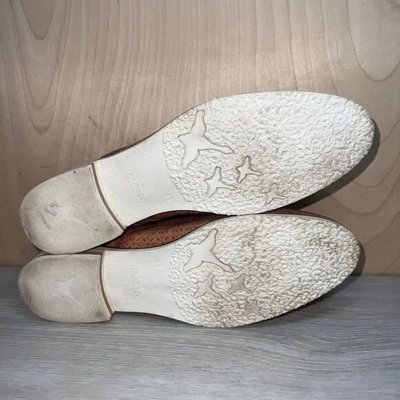 Pikolinos Brown Embossed Loafers Women's 10.5-11
