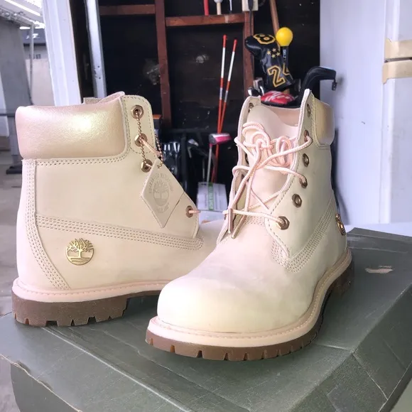 Pink/Metallic Timberland Women Boots