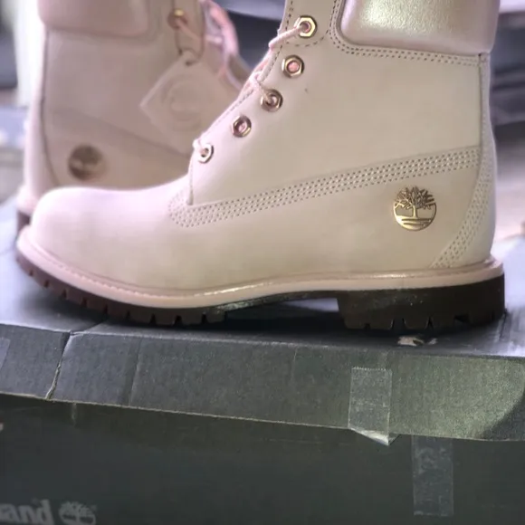 Pink/Metallic Timberland Women Boots