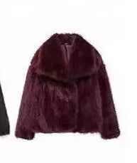 Plush Faux Fur Coat Women's Winter Lapel Jacket - Urbane Boujee™