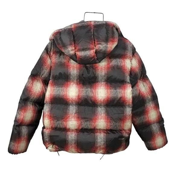 Polo Ralph Lauren Women's Carly Down Jacket Insulated Plaid Winter Coat Size XL