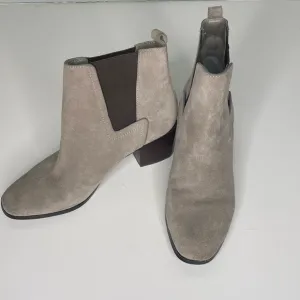POUR LA VICTOIRE Fara Suede Chelsea Ankle Bootie Ash ankle boots brown tan beige