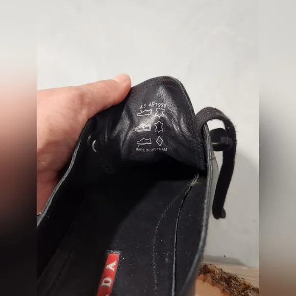 Prada Men's Or Womens Black Sneakers Men's Size 8.5, Women's Size 10