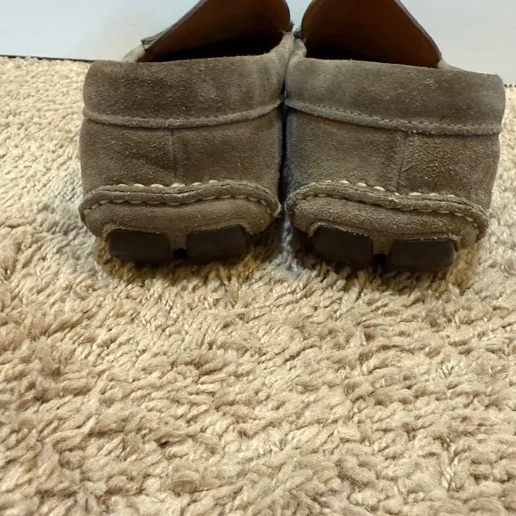 Prada Suede Leather Loafers Driving Moccasins Casual Shoes Size 8.5