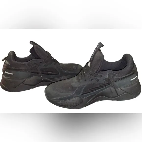 Puma 3898967-01 Mens Rs-X Peb Lace Up Sneakers Shoes Casual - Black.