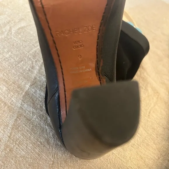 Rachael and Zoe Claudia  size 9 mid calf slouch boots buckle suede &amp; Leather