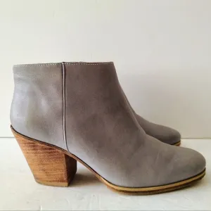 RACHEL COMEY Mars Gray Leather Ankle Boot Bootie, Size 7