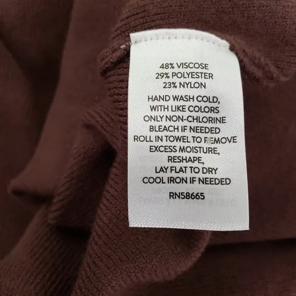 Rachel Parcell Midi Length Sweater Dress Brown
