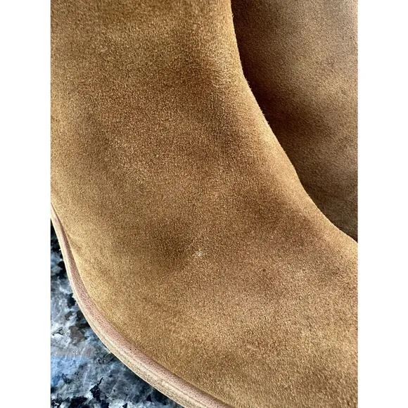 Rag &amp; Bone Axel Mid Boots Zipper Brown Suede Size: 38.5