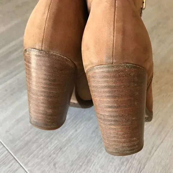 Rag &amp; Bone Booties Womens Size 6 Brown Tan Margot Suede Leather Boots Fall Wear