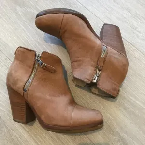 Rag &amp; Bone Booties Womens Size 6 Brown Tan Margot Suede Leather Boots Fall Wear