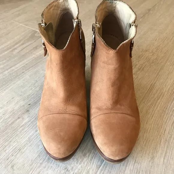 Rag &amp; Bone Booties Womens Size 6 Brown Tan Margot Suede Leather Boots Fall Wear