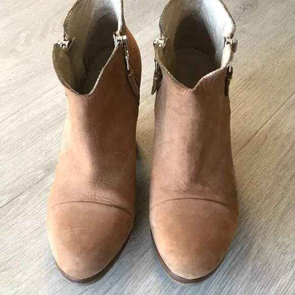 Rag &amp; Bone Booties Womens Size 6 Brown Tan Margot Suede Leather Boots Fall Wear