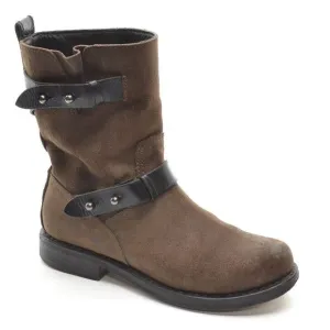 rag &amp; bone Brown Handmade Goodyear Moto Boots 35 / 5