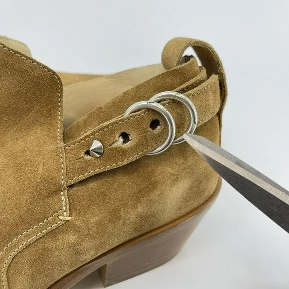 Rag &amp; Bone Sullivan Brown Suede Ankle Boots Womens EU Size 36.5 US 6.5 — NEW