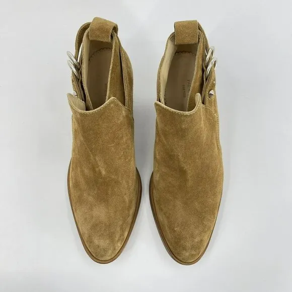 Rag &amp; Bone Sullivan Brown Suede Ankle Boots Womens EU Size 36.5 US 6.5 — NEW