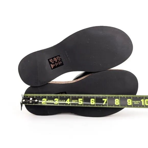 Rag &amp; Bone Women Summer Black Leather Platform Slide Sandals 6US EUR 36.5
