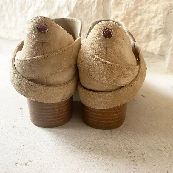 Rag And Bone Harley Dune Suede Leather Cream Boots Bootie EU Size 37 MSRP $495