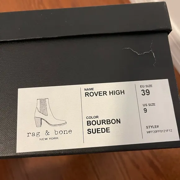 Rag and Bone Rover High Bourbon Suede Boots
