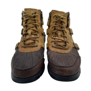 Ralph Lauren Polo Sports Demond Leather Upper Buckle Boots Brown Size 10.5 D