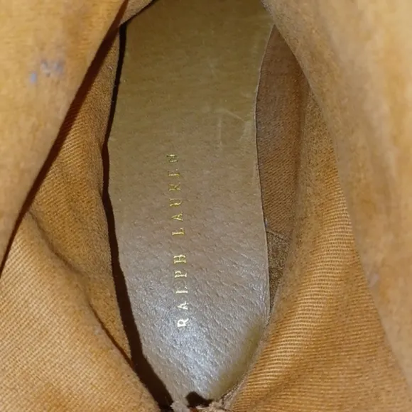 Ralph Lauren suede boots.