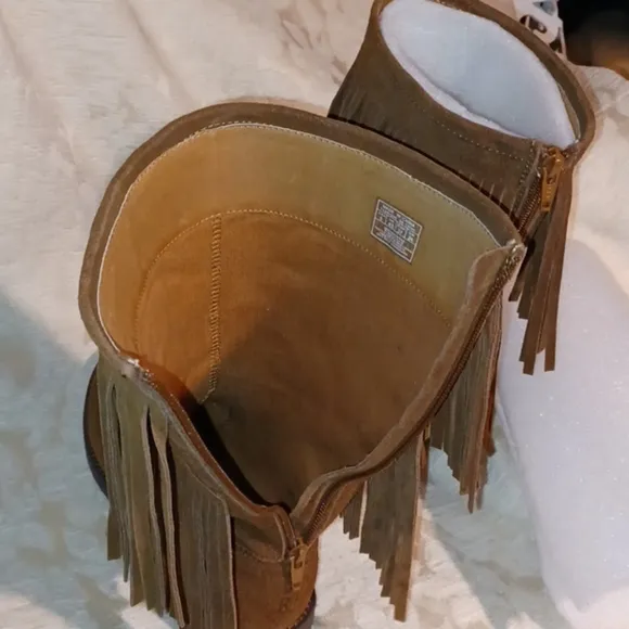 Ralph Lauren suede boots.