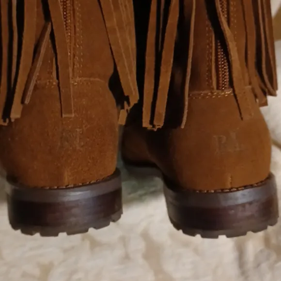 Ralph Lauren suede boots.