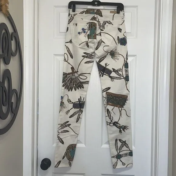 Ralph Lauren Sport Convair Native American print skinny jeans, NWT