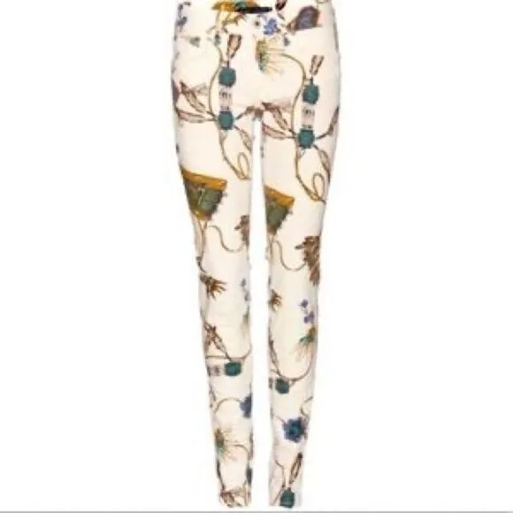 Ralph Lauren Sport Convair Native American print skinny jeans, NWT