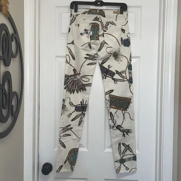 Ralph Lauren Sport Convair Native American print skinny jeans, NWT