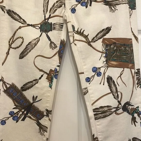 Ralph Lauren Sport Convair Native American print skinny jeans, NWT