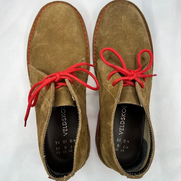 Rare and unique VELDSKOEN SHOES HERITAGE PINOTAGE  RED Mens Size 8