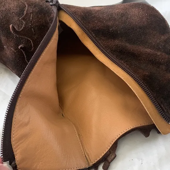 Rare “Osvaldo Pericoli” Suede Ankle Heel Boots