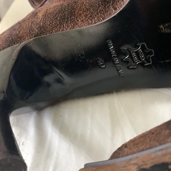 Rare “Osvaldo Pericoli” Suede Ankle Heel Boots