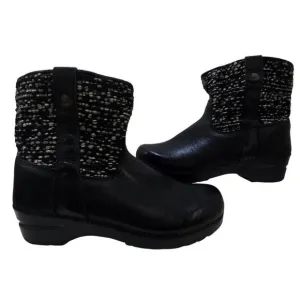 Rare Sanita Clog Boots Comfort European Original Booties Black Size 39 EU 9 US