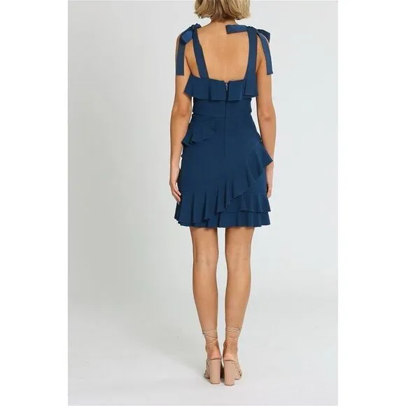 Rebecca Vallance NWT Aegean Mini Dress in Indigo Size US 8