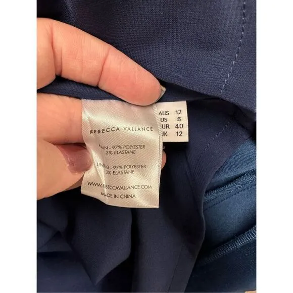 Rebecca Vallance NWT Aegean Mini Dress in Indigo Size US 8