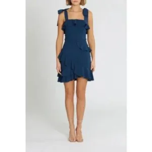 Rebecca Vallance NWT Aegean Mini Dress in Indigo Size US 8