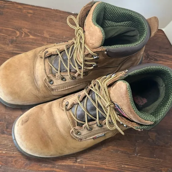 Red Wing 2413 Waterproof Steel Toe Leather Mens 11.5 Work Boots USA