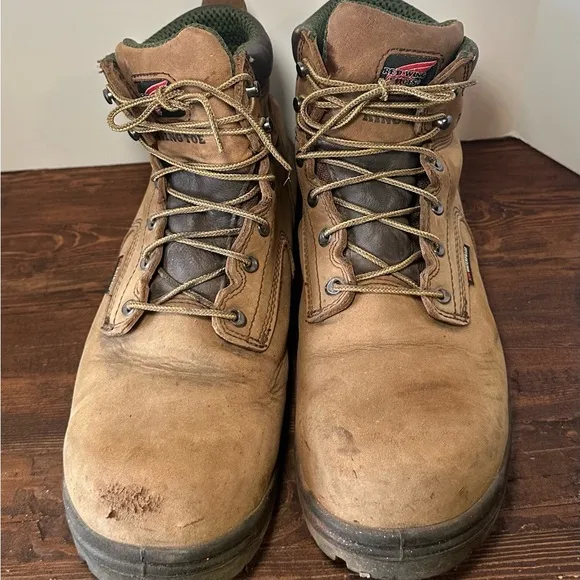 Red Wing 2413 Waterproof Steel Toe Leather Mens 11.5 Work Boots USA