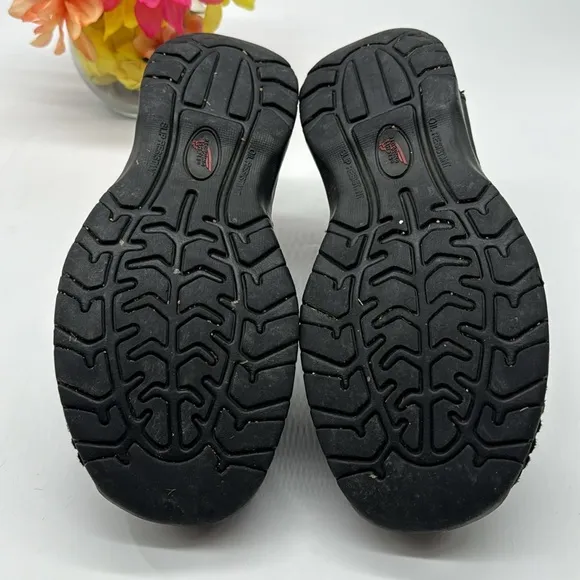 Red wing Shoes Black Leather Loafers Size 8.5 BLO6773A