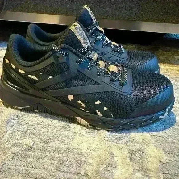 Reebok Work Nanoflex TR Black Camo Women's Safety Toe Size 10