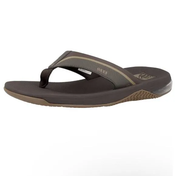 Reef Anchor Men Size 8 Sandal High Arch Support Brown | Gum Beach Thong Sandal