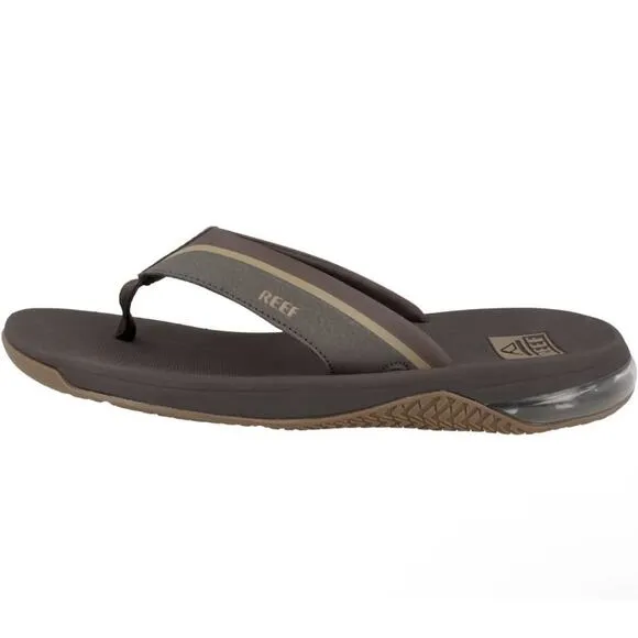 Reef Anchor Men Size 8 Sandal High Arch Support Brown | Gum Beach Thong Sandal