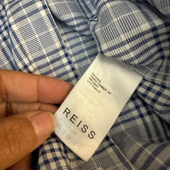 REISS LockieBrushed Check Button Down Shirt