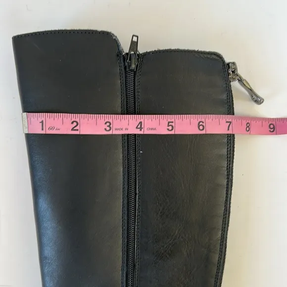 Remonte Women's D0B72-01 Stefanie Smooth Leather Tall Boot, Black, 8 US/39 EU
