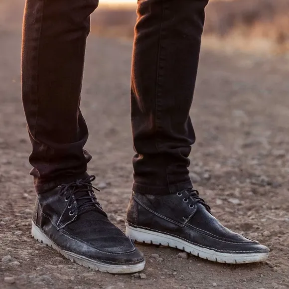 Roan by Bed | Stu “Tobias” Black Oiled Suede Chukka Boot Size 11